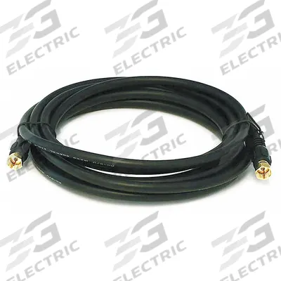 MONOPRICE Coaxial Cable: RG-6/UL, 18 AWG Conductor Gauge - RG-6/U Coaxial Cable with F-Type Connectors