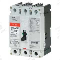 EATON Molded Case Circuit Breaker: 175 A Amps, 65kA at 240/277V AC, Fixed, ABC, Load Side Lug, Std (MPN FD3175). Key specifications — attr217792: FD; attr196056: 65kA at 240/277V AC; attr196057: Fixed; attr196058: ABC; attr196059: Load Side Lug; attr196061: 225A/F.