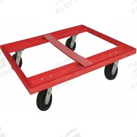 APPROVED VENDOR Pallet Dolly: 3,600 lb, Red, (4) Swivel, 48 in L x 40 in W x 9 in H Deck, Plastic (MPN 48J082). Key specifications — Caster/Roller Configuration: (4) Swivel; Brand: APPROVED VENDOR; Color: Red.