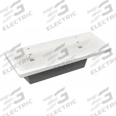 BRADLEY Bathroom Sink System: Express, White, Terreon®, 66 in Overall Lg, 30 in Overall Wd (MPN S93-729). Key specifications — Series: Express; Includes: Individual Chrome Plated Waste Assembly; Color: White; Brand: BRADLEY; Sink Type: Bathroom; Material: Terreon®; Sink Material: Polymer Resin.