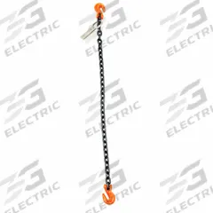CM Chain Sling: 3/8 in Chain Trade Size, 100 Chain Grade, Grab Hook, Fixed, 10 ft Sling Lg (MPN S5103810S10). Key specifications — Hook Type Included: Grab Hook; Brand: CM.