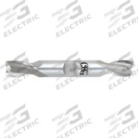 OSG Square End Mill: Cobalt, Double End, 2 Flute, 22 mm Mill Dia, 39.68 mm LOC, 139.7 mm OAL (MPN 5824100)