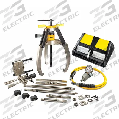 ENERPAC Hydraulic Puller Set: 7 ton Capacity with Attachments - Ram Puller Sets