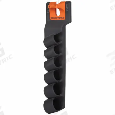 KLEIN TOOLS Socket Storage Module: 2 3/16 in W x 15 3/16 in H, Gray/Orange - Aerial Bucket Storage Modules