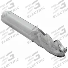 CLEVELAND Ball End Mill: Carbide, 4 Flute, 1/4" Mill Dia, 1-1/8" LOC, 3" OAL (MPN C63538)