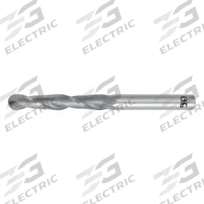 OSG Ball End Mill: Carbide, 2 Flute, 1" Mill Dia, 3" LOC, 6" OAL (MPN 482-1000-BN) - General Purpose Carbide Ball End Mills