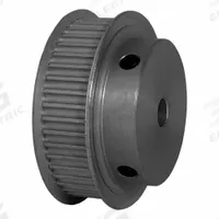 DAYTON Timing Pulley: Modified Curvilinear, Fixed, For GT Timing Belt Section, For 9 mm Belt Wd (MPN 44-3P09-6FA3). Key specifications — Brand: DAYTON; Finish: Clear Anodized; For Belt Series: Powerhouse®.