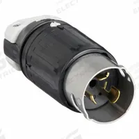 HUBBELL Locking Plug: Non-NEMA, Black/White, 125V AC, 50 A, 2 Pole, 3 Blade (MPN CS6361C). Key specifications — Brand: HUBBELL.