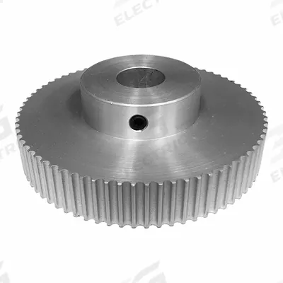 Dayton Timing Pulley: Modified Curvilinear, Fixed, For GT Timing Belt Section - GT Section Fixed-Bore Timing Pulleys with Hub