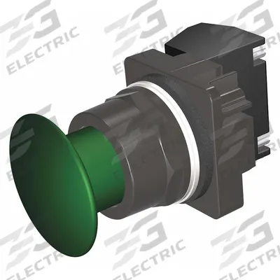 Siemens Mushroom Head Push Button: Non-Illuminated, Mushroom Head Profile, Metallic - Mushroom-Head Push Buttons