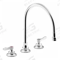 KOHLER Gooseneck Kitchen Faucet: Triton Bowe™, Brass, Widespread, Deck, 3 Mounting Holes, Chrome (MPN K-815T70-4AHA-CP). Key specifications — Series: Triton Bowe™; Brand: KOHLER.