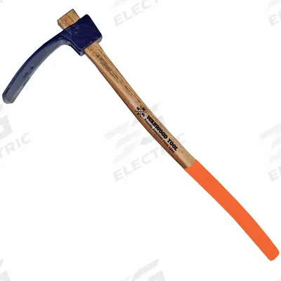 WARWOOD TOOL Track Adze: 34 in Overall Lg, 4 in Cutting Edge Lg, 6 lb Head Wt, Steel - Adzes