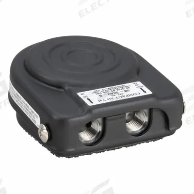 LINEMASTER Foot Switch: AirVal Compact Series, 1 Pedals, 3-Way - Pneumatic Single-Pedal Foot Switches