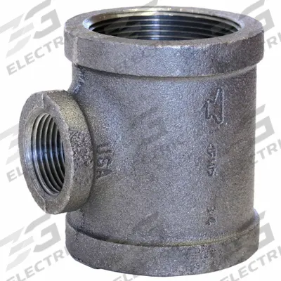 ANVIL Metal Pipe Tee: Tee (run x run x branch), 300 psi @ 150°F, 1 in x 1/4 in x 1 in - Medium-Pressure Threaded Pipe Fittings