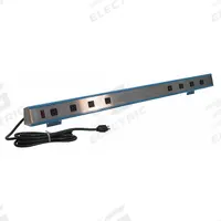 BENCHPRO Outlet Strip: 8 Outlets, 9 ft Cord Lg, 15 A Current, Not UL Rated for Healthcare, Gray (MPN S8-42). Key specifications — Brand: BENCHPRO; Mounting Style: Clip.