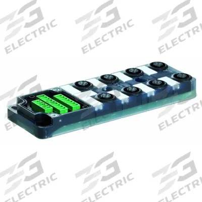 MURRELEKTRONIK M12 distribution block: EXACT12, 8 Ports - Passive Sensor Junction Blocks without Homerun Cable