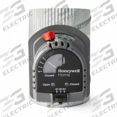 HONEYWELL HOME 9"dia Norm Opn Rnd Stel Zone Cntrl Dampr: For 9 in Dia, 4 7/8 in L, 4 5/8 in H - Zone Control Dampers