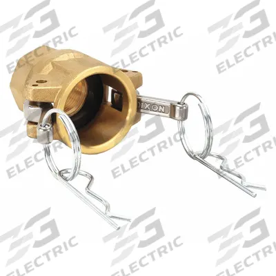 DIXON VALVE & COUPLING Cam and Groove Coupling: 1 in Coupling Size, 1 in Hose Fitting Size - Type D Forged Brass Cam & Groove Fittings