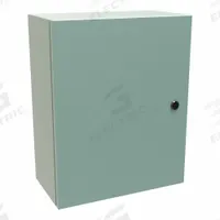 HAMMOND Electrical Enclosure: Steel, 20 in x 16 in x 8 in, NEMA 12/3R/4, Solid Cover, Hinged (MPN EN4SD20168GY). Key specifications — Closure Method: 1/4-Turn Latch; Brand: HAMMOND; Knockouts: Not Included.