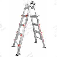 LITTLE GIANT Combination Ladder: 6 Configurations, Aluminum, 300 lb Load Capacity, 47 lb Wt (MPN 10103AS). Key specifications — Brand: LITTLE GIANT.