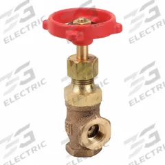 MILWAUKEE VALVE Angle Globe Valve: For Gas/Oil/Steam/Water Media, Bronze, Angle, 1/4 in Pipe Size (MPN 504-1/4). Key specifications — Brand: MILWAUKEE VALVE; Stem: Rising.