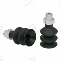 SCHMALZ Vacuum Pad Assembly: 2.5 Folds, G1/8 in, 26 mm Pad Dia, NBR, 55 A, Black, 40 mm Pad Ht (MPN 10.01.06.00334). Key specifications — attr1019168: 55 A; attr1019165: 10.01.06.00334; attr1019167: SCHMALZ; attr1019180: Black.
