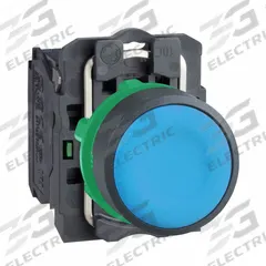 SCHNEIDER Flush Push Button Operator: Non-Illuminated, Flush Profile, Non-Metallic, 22 mm, 1NO (MPN XB5AA61). Key specifications — Brand: SCHNEIDER; Action: Momentary; Series: XB5; Push Button Material Type: Non-Metallic.