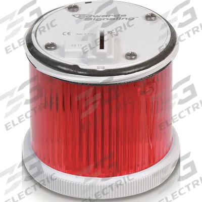 EDWARDS SIGNALING Tower Light Module: Steady, 240V AC, Red, 70 mm Overall Dia - Steady Light Modules