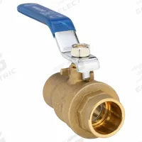 APPROVED VENDOR Manual Two-Way Ball Valve: 3/4 in, Brass, Straight, Sweat x Sweat, Two-Piece (MPN 20063LF). Key specifications — Brand: APPROVED VENDOR; Handle: Lever.