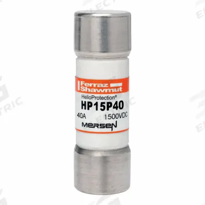 MERSEN Solar Fuse: HP15P Series, Gen Purpose, 40 A - Fast-Acting Cylindrical Fuses