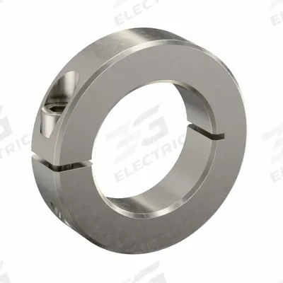 RULAND MANUFACTURING Shaft Collar: 1-Piece, Inch, Round, Clamp-On, 1 3/8 in Bore Dia - Stainless Steel Shaft Collars