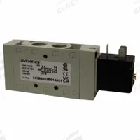 AVENTICS Solenoid Air Control Valve: Series L2, Single Solenoid, Four-Way / Two-Position, 24V DC (MPN L22BA452B000061). Key specifications — attr1077526: L22BA452B000061; attr1077589: Locking; attr1077598: Solenoid Air Control Valve; attr1077600: Spring Return.