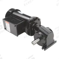LEESON AC Gearmotor: Right Angle, Single Output Shaft, 3-Phase, TEFC, 86 RPM, 138 in-lb Max Torque (MPN M1145129.00). Key specifications — Inverter Rated: Yes; Brand: LEESON; Full Load Current: 1.4-1.3 A.