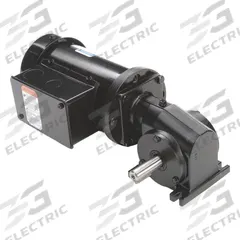 LEESON AC Gearmotor: Right Angle, Single Output Shaft, 3-Phase, TEFC, 86 RPM, 138 in-lb Max Torque (MPN M1145129.00). Key specifications — Inverter Rated: Yes; Brand: LEESON; Full Load Current: 1.4-1.3 A.