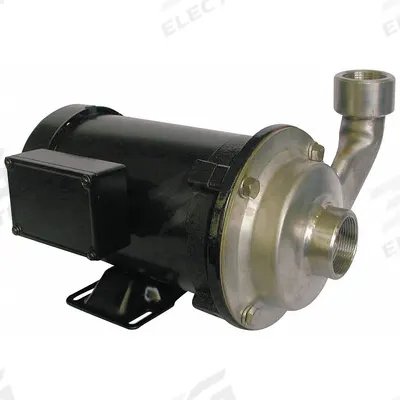 Dayton Centrifugal Pump: 316 Stainless Steel, 1 hp Horsepower (Max), Three Phase - Stainless Steel Housing Chemical-Resistant Centrifugal Pumps