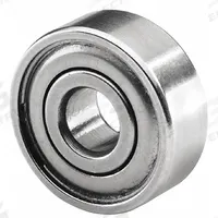 TRITAN Radial Ball Bearing: R18, Dbl Shield, 1 1/8 in Bore, 2 1/8 in OD, 0.5 in Wd, Alloy Steel Ring (MPN R18 ZZ PRX). Key specifications — System of Measurement: Inch; Bearing Industry Number: R18; For Environment: Oily/Greasy.