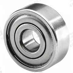 TRITAN Radial Ball Bearing: R18, Dbl Shield, 1 1/8 in Bore, 2 1/8 in OD, 0.5 in Wd, Alloy Steel Ring (MPN R18 ZZ PRX). Key specifications — System of Measurement: Inch; Bearing Industry Number: R18; For Environment: Oily/Greasy.