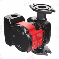 Circulating Pump: 1/8 hp HP, 115V AC, Cast Iron, 1, 14 gpm, 19 ft Max. Head, 6 1/2 in Face to Face (MPN 92603106). Key specifications — Nameplate Voltage: 115V AC; Connection Type: Flange; Brand: GRUNDFOS; Includes Volute: Volute Included; Efficiency: High Efficiency; System Type: Potable Water.
