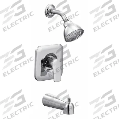 RIZON Tub and Shower Trim Kit: Rizon Posi-Temp T2813, 2.5 gpm Fixed Showerhead Flow Rate - Bathtub Spout & Fixed Showerhead Faucet Combinations