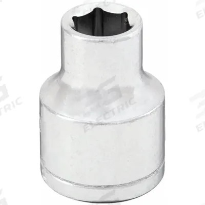 WESTWARD Socket: Metric, 3/8 in Drive Size, 6 mm Socket Size, 6-Point, Std, Chrome - 3/8" Drive Hand Sockets