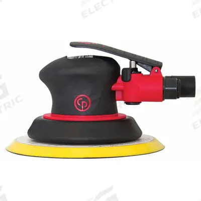 CHICAGO PNEUMATIC Air Orbital Sander: 6 in Disc, Pressure Sensitive Adhesive, 3/16 in Orbit - Non-Vacuum Random Orbital Sanders