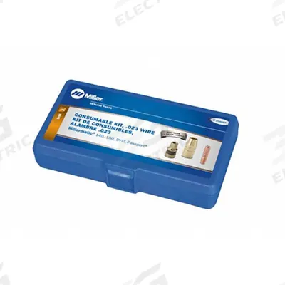MILLER ELECTRIC Consumable Kit: For M-10/15/100/150 Series, 0.024 in Max Wire Dia - Consumables Kits for Miller MIG Guns