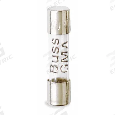 BUSSMANN Fuse: GMA Series, Fast-Acting, 3 A, 250 V AC - Fast-Acting Cylindrical Fuses