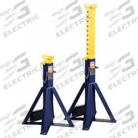 HEIN-WERNER Jack Stand: Pin Adjustment, 10 ton Load Capacity, 52 in Max Extended Ht, Square, 1 PR (MPN HW93511). Key specifications — Base Shape: Square; Base Material: Steel; Saddle Shape: Rectangular; Brand: HEIN-WERNER.