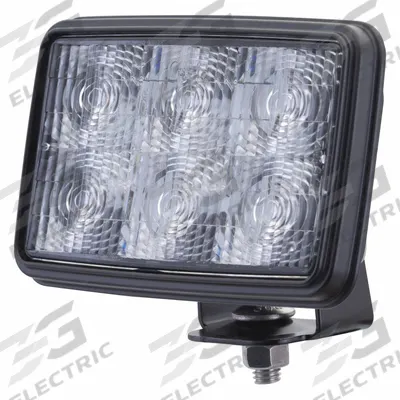 GROTE Vehicle Work Light: Rectangular, Trapezoid, LED, Bracket, Blunt Cut Wires - Vehicle Diffusion Trapezoid Lights