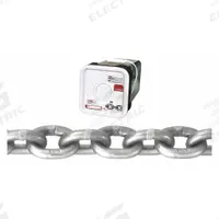 CAMPBELL Straight Chain: 1/4 in Chain Trade Size, 43 Chain Grade, Carbon Steel, Straight, Welded (MPN T0184416). Key specifications — Brand: CAMPBELL.