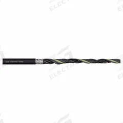 CHAINFLEX Control Cable: 20 AWG, 25 Conductors, Order by the Foot, PVC Jacket, 300 V (MPN CF881-05-25). Key specifications — Conductor Material: Copper; Conductor Configuration: Single; Minimum Bend Radius Factor - Fixed: 7 x OD; Minimum Bend Radius Factor - Flexible: 10 x OD; Includes Ground: Yes; Minimum Bend Radius Factor - E-Chain: 12.5 x OD; Resistance Properties: Oil and Grease Resistant; Standards: FT-1.