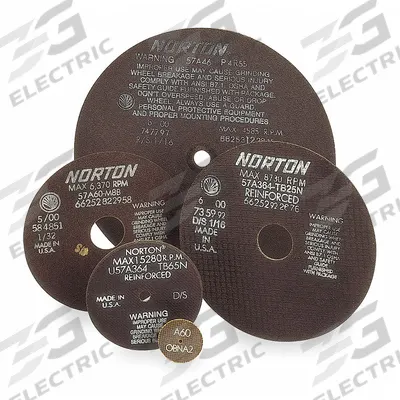 NORTON Abrasive Cut-Off Wheel: Type 1, 7" x 1/32" x 1 1/4" - Nonreinforced Toolroom Cut-Off Wheels