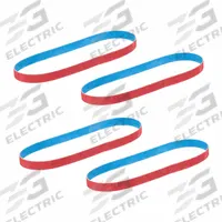 MILWAUKEE Bandfile Belts: 1/2 in W x 18 in L, Ceramic, 120/40/60/80 Grit, Y Wt Cloth Backing, 4 PK (MPN 48-80-9000). Key specifications — Brand: MILWAUKEE TOOL & EQUIPMENT.