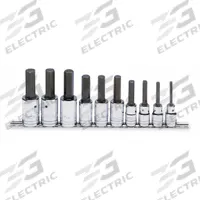 PROTO Socket Bit Set: 1 - 25 Pieces, 1/2 in Drive Size, 10 Pieces, 6 mm to 19 mm Tip Size Range (MPN J5441-MA). Key specifications — attr1216280: Fixed Insert; attr1216283: PROTO; attr1225718: 6 mm to 19 mm; attr1227491: 1/2 in.